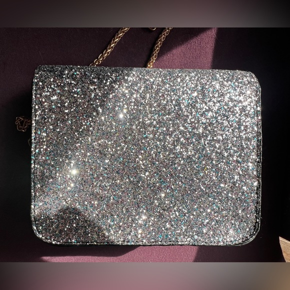 French Connection Glitter Bag with Gold chain Never used. - Picture 4 of 10